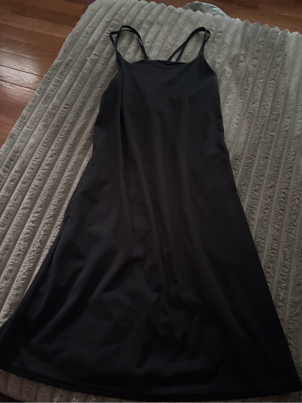 Black Active Dress with Thin Straps
